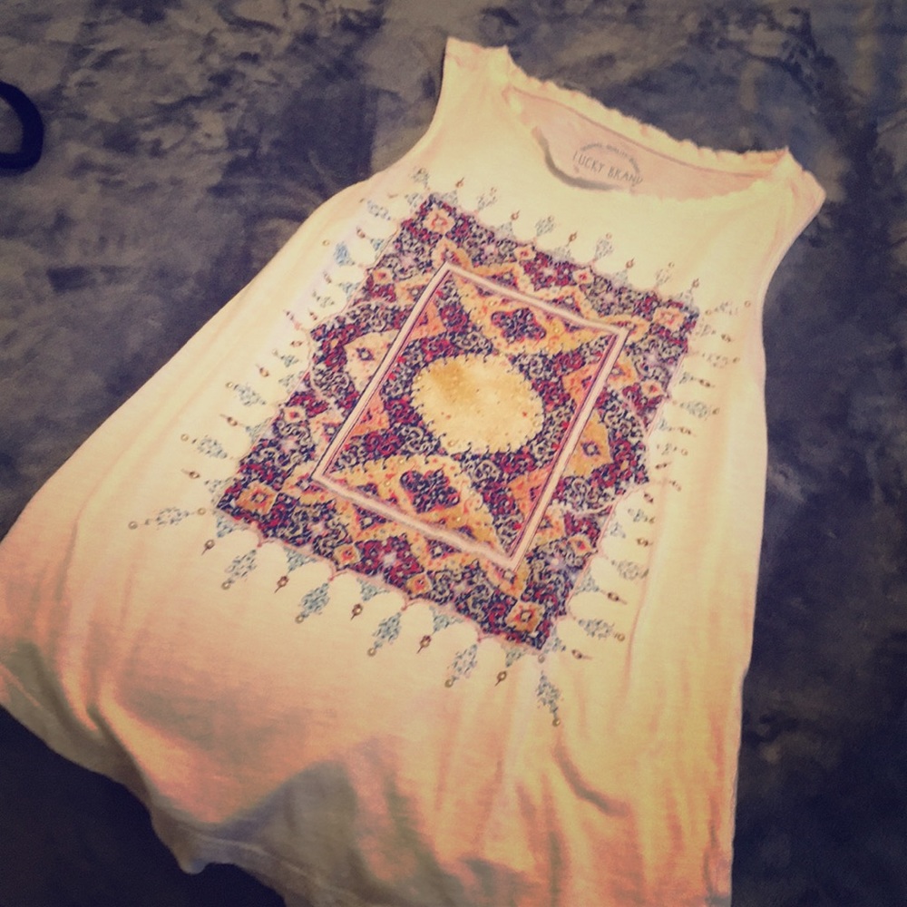 Lucky Brand high neck tank top